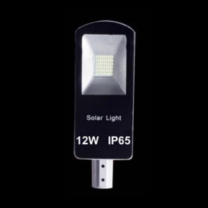 12w Solar Semi Integrated Street Light - Material: Metal & Glass