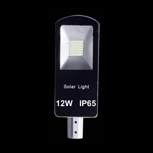 12w Solar Semi Integrated Street Light - Material: Metal & Glass