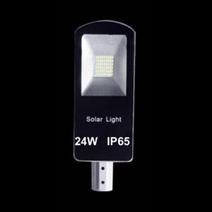 Metal & Glass 24w Solar Semi Integrated Street Light